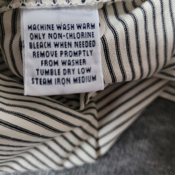 Vtg Polo Ralph Lauren Golf Mens Sz L Covered Placket Black Striped Pima Cotto - Picture 10 of 10